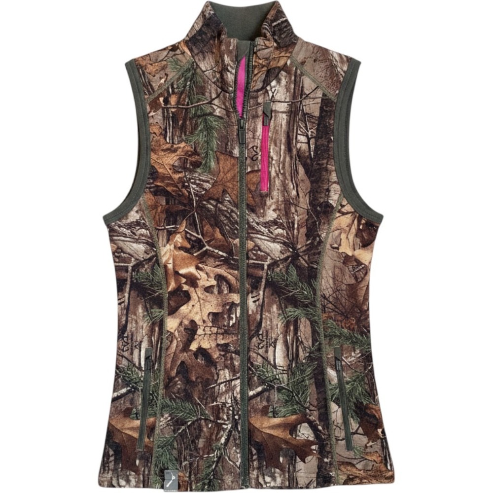 Icebreaker RealFleece Merino Wool RealTree Xtra Camo Vest Womens Size S